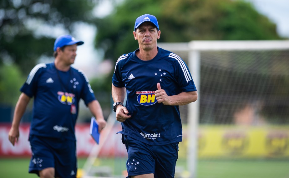 Célio Lúcio durante a passagem no Cruzeiro