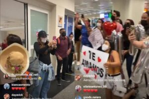 BBB 22: Naiara Azevedo é recebida por grupo de fãs em Goiânia