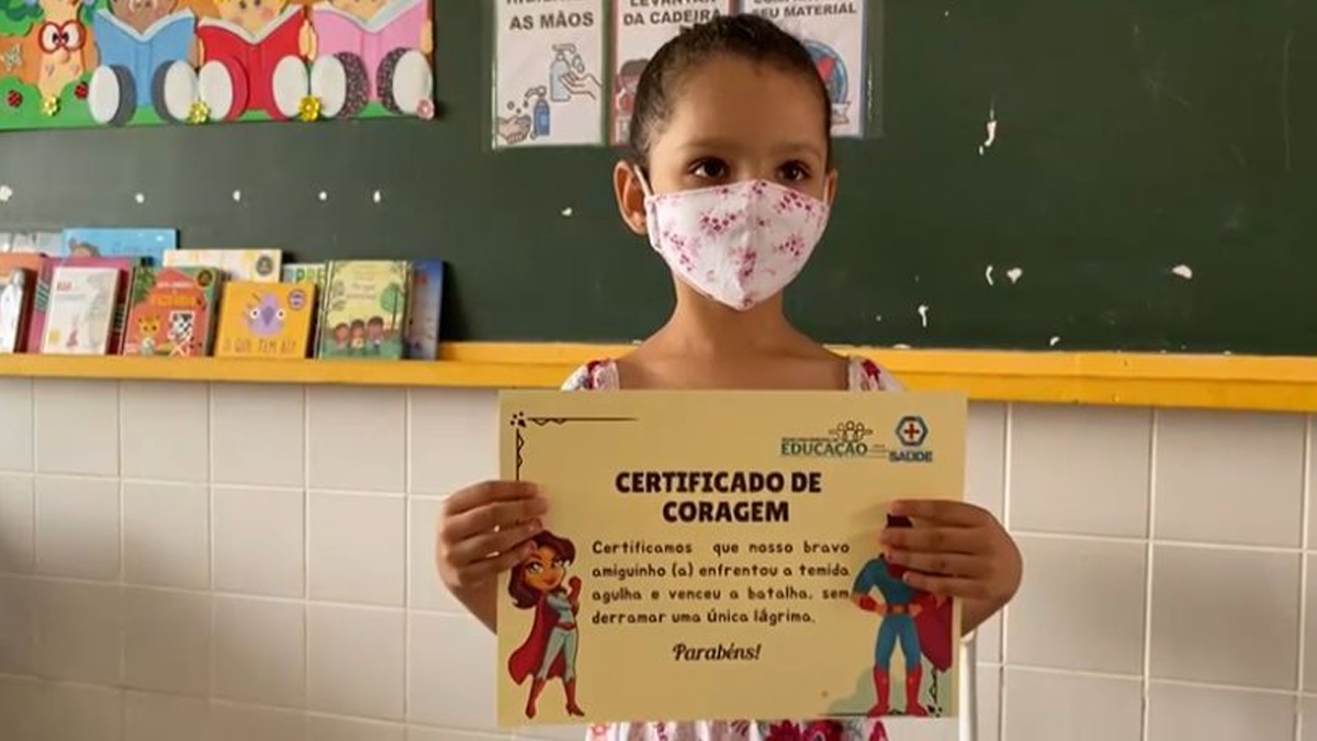 Caldas Novas inicia vacinação infantil de Covid-19 nas escolas municipais