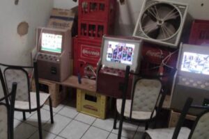 Local em que as máquinas eram instaladas - Foto: Reprodução