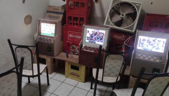 Local em que as máquinas eram instaladas - Foto: Reprodução