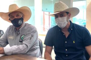 Retorno do evento foi anunciado pelo presidente do Sindicato Rural, José Caixeta e por Caio Afiune ex-BBB (Foto: Jonathan Cavalcante/Mais Goiás)