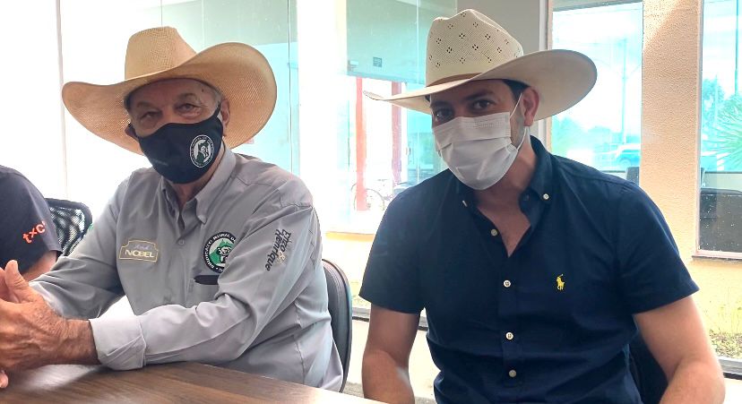 Retorno do evento foi anunciado pelo presidente do Sindicato Rural, José Caixeta e por Caio Afiune ex-BBB (Foto: Jonathan Cavalcante/Mais Goiás)