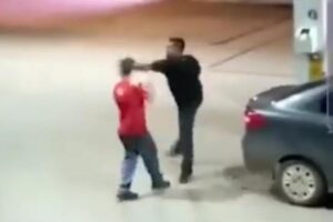 Tapa no rosto: homem agride frentista por demora no atendimento em posto de combustíveis do DF