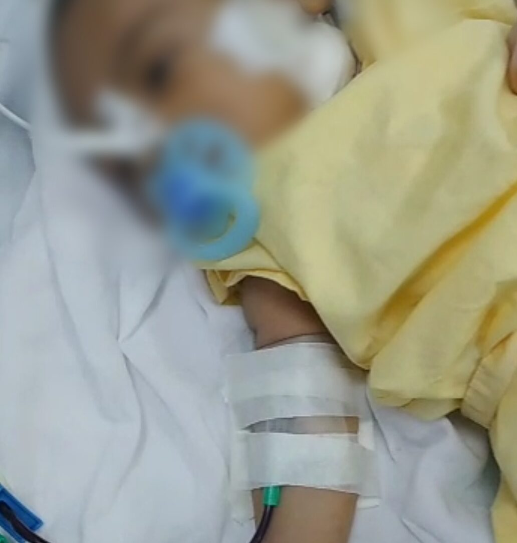 Mãe pede ajuda para conseguir doação de sangue para bebê de um mês com anemia forte