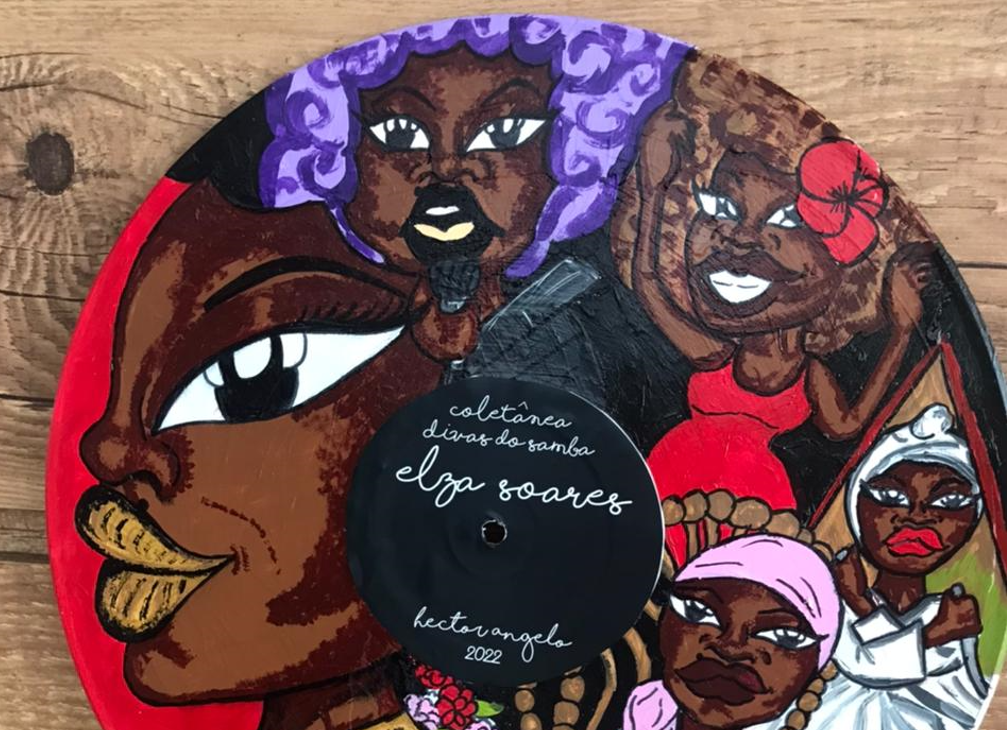 Elza Soares, pelo artista Hector Angelo: Exposição Divas do Samba