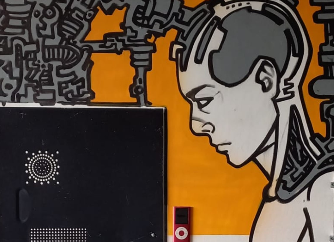 Obra do artista Mucio Nunes, presente na exposição Sensitiva em Goiânia 