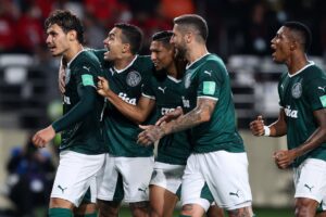 Jogadores do Palmeiras durante o Mundial de Clubes