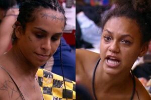 Situação gerou mal-estar na amizade. BBB 22: Jessilane expõe voto de Linn para Douglas Silva, chora e diz que não sabe guardar segredo