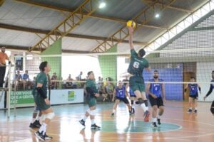 Partida de vôlei masculino dos Jogos Abertos de Goiás