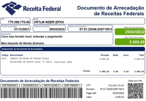 Foto: Divulgação/Receita Federal