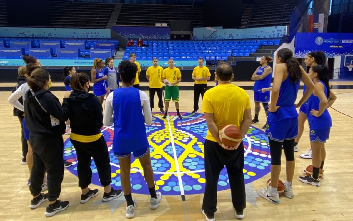 Jogadoras da seleção brasileira de basquete