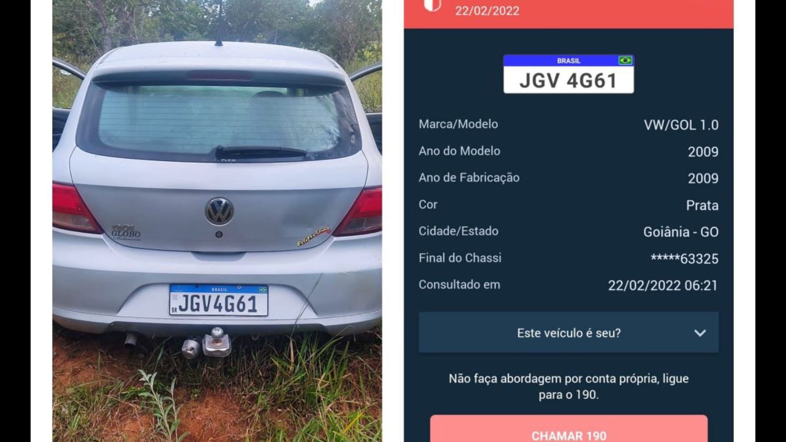 Dupla que estava em carro roubado morre após confronto com a Rotam