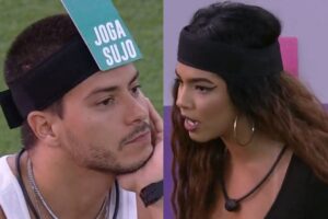 Laís disse que, se pudesse, viraria as pernas de Douglas Silva para trás. BBB 22: Maria diz que agrediria Arthur Aguiar se pudesse