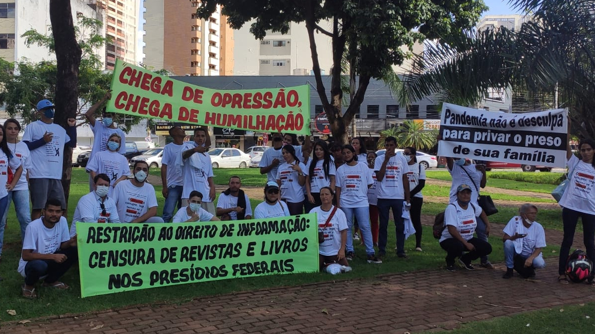 Familiares de detentos realizam atos contra tortura e maus tratos em Goiás (Foto: organização do evento)