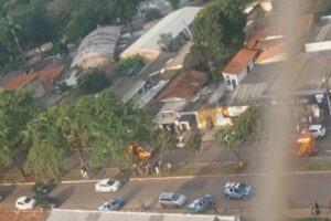 Auxiliar de tapeceiro é morto a tiros no Parque Amazônia, em Goiânia (Foto: Reprodução)