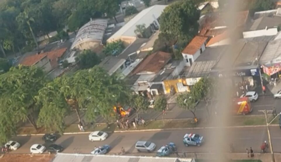 Auxiliar de tapeceiro é morto a tiros no Parque Amazônia, em Goiânia (Foto: Reprodução)