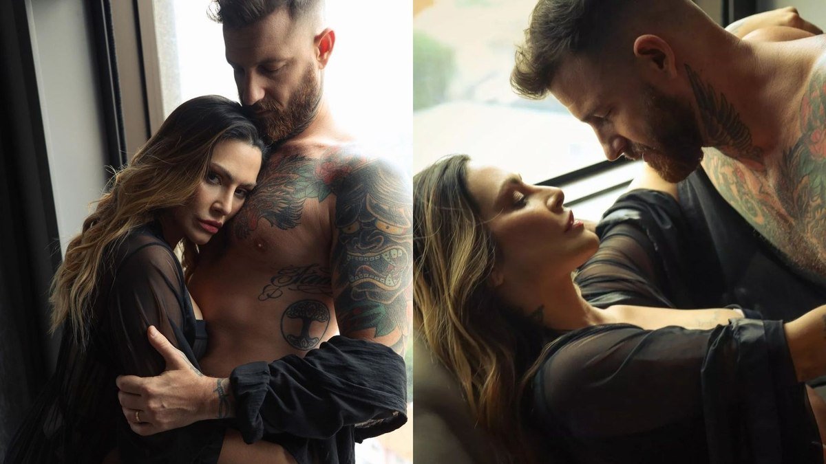 Atriz aparece em fotos quentes com Leandro Dlucca. Cleo Pires faz ensaio sensual com o marido: "nem o céu é o limite" fotos