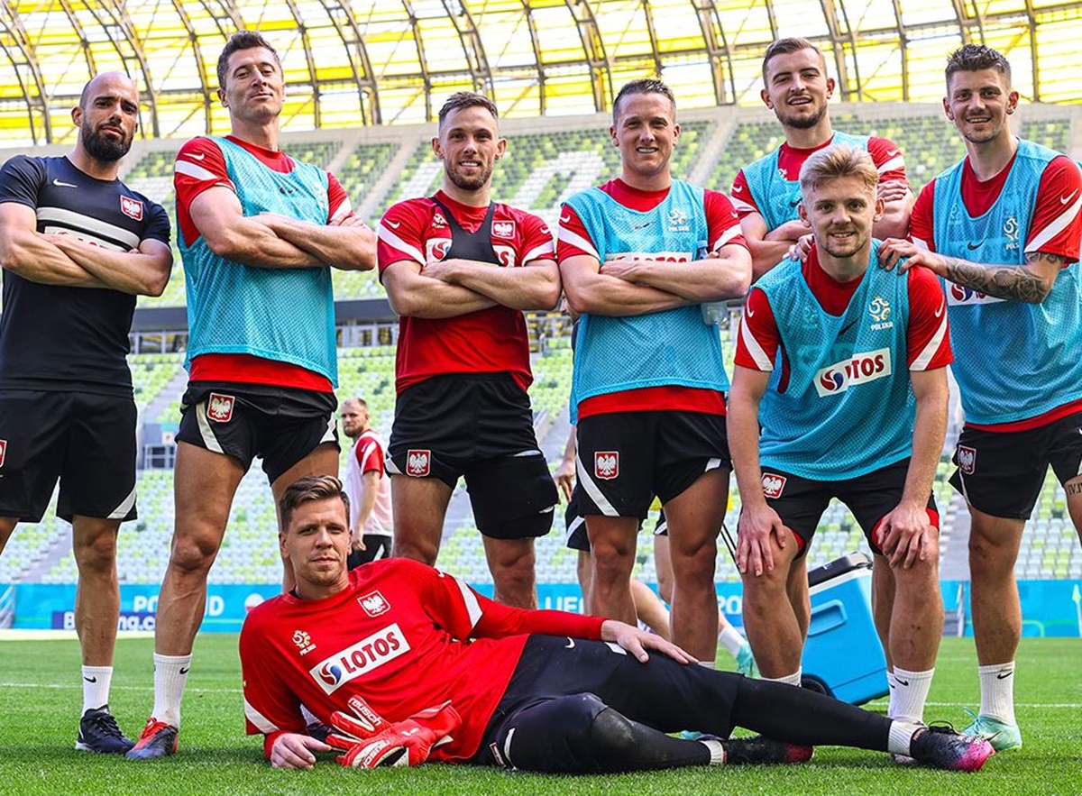 Seleção da Polônia, que tem como principal jogador Robert Lewandowski