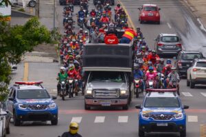 Aproximadamente 70% dos entregadores que prestam serviço à empresa Ifood devem aderir à paralisação da categoria em Goiânia. (Foto: Jucimar de Sousa/Mais Goiás)