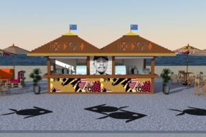 Manifestantes foram ao local cobrar justiça. Prefeitura do Rio vai transformar quiosque em memorial a Moïse e cultura africana