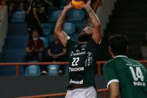 Goiás Vôlei jogando no Ginásio Rio Vermelho