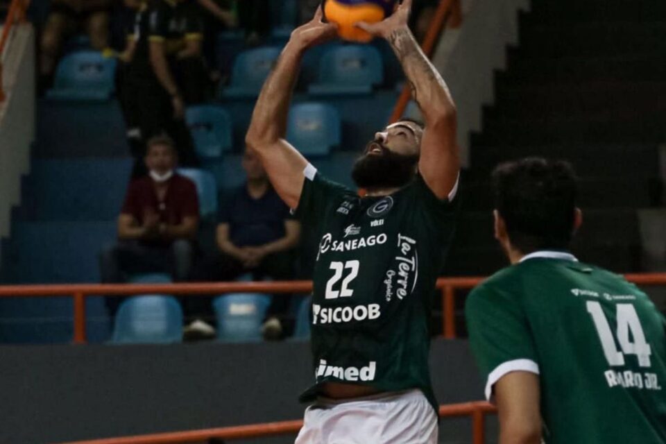 Goiás Vôlei jogando no Ginásio Rio Vermelho