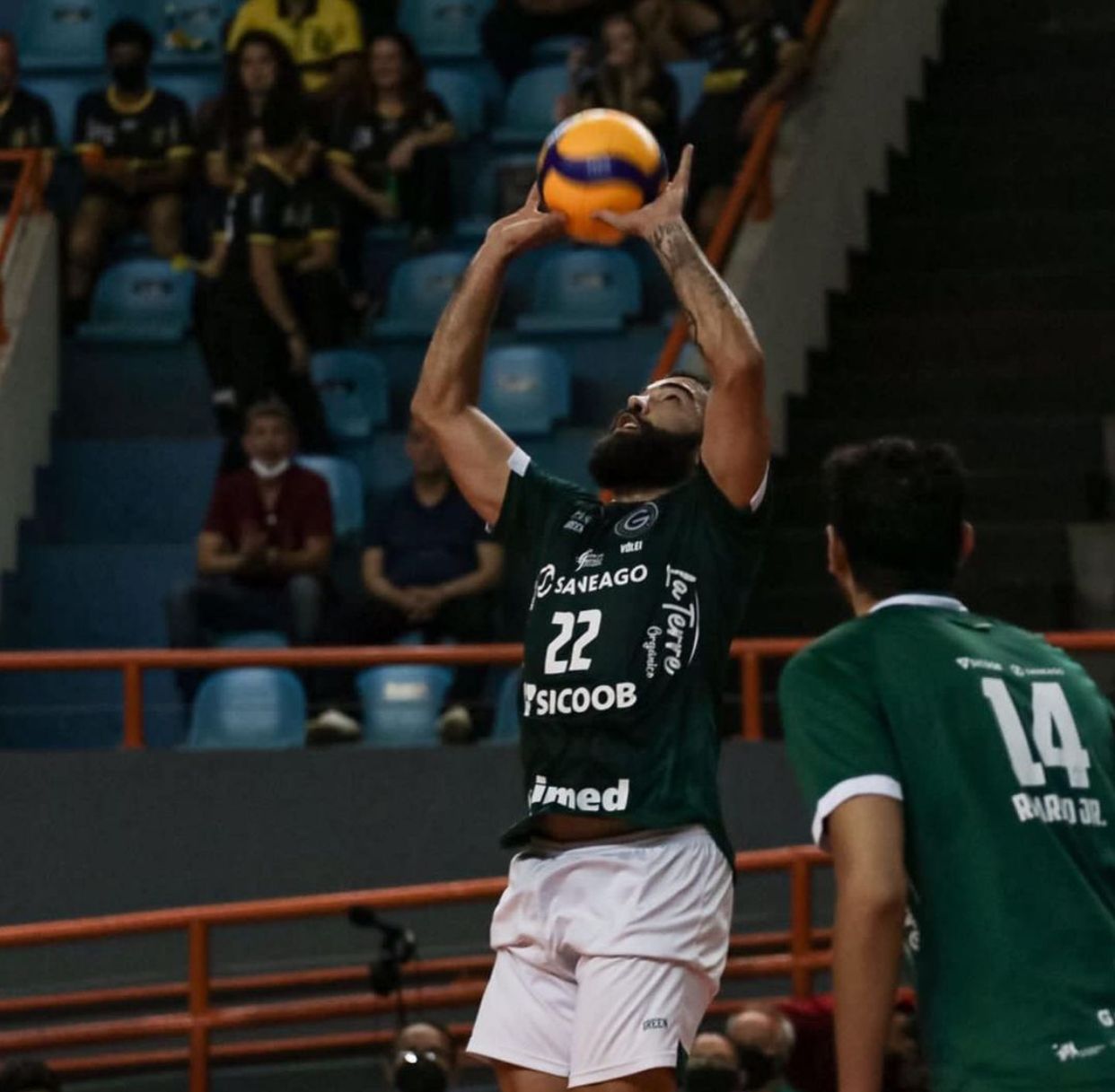 Goiás Vôlei jogando no Ginásio Rio Vermelho
