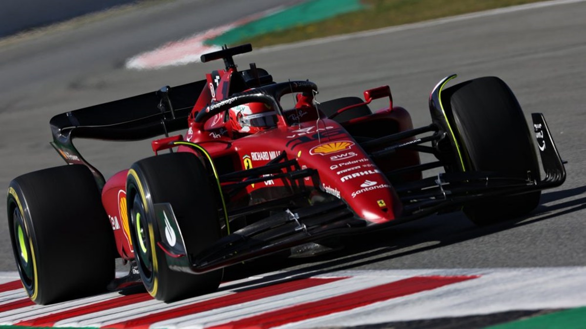 Charles Leclerc em primeiro treino da pré-temporada da Fórmula 1