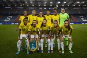 Jogadoras do Brasil no Torneio Internacional da França