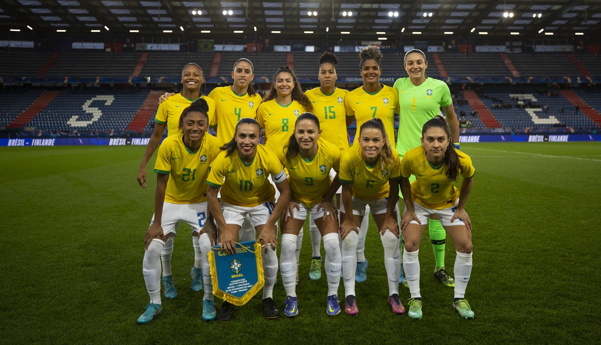 Jogadoras do Brasil no Torneio Internacional da França