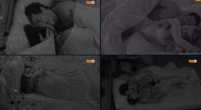 edredom Gustavo e Laís Lucas e Eslovênia trocaram carícias no quarto. BBB 22: Eliezer e Natália 'movimentam edredom' e Gustavo e Laís se beijam na cama; vídeos
