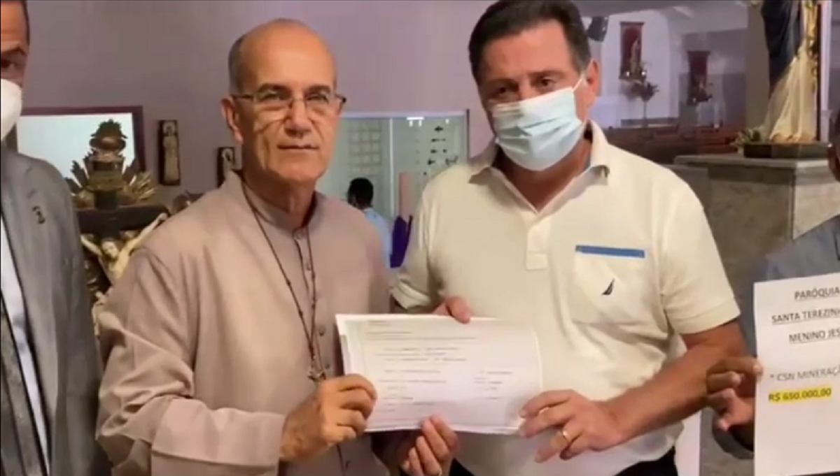 Fundação da CSN doa R$ 650 mil à Paróquia Santa Teresinha, de Aparecida de Goiânia