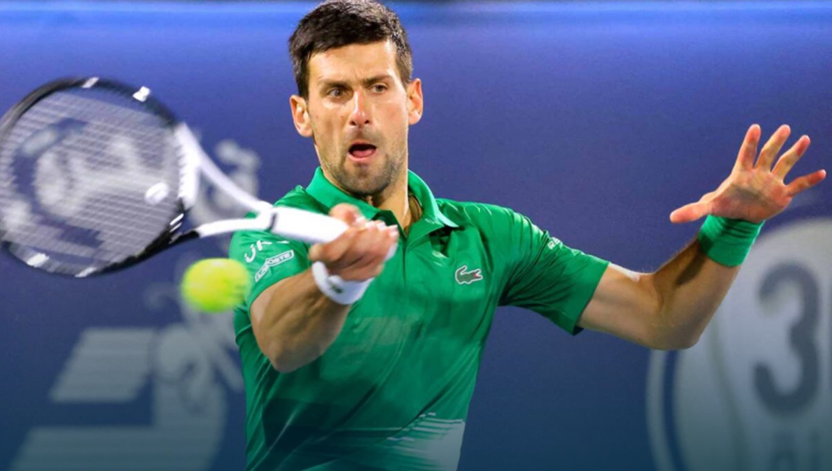 Novak Djokovic em ação