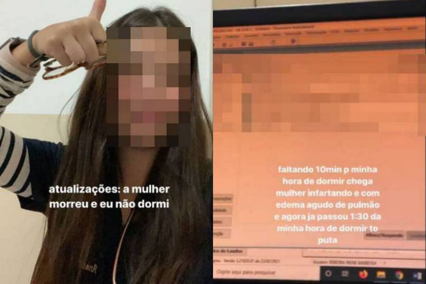 'Morreu e eu não dormi': Estudante de Medicina ironiza paciente e é afastada do estágio em AL