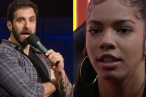 Atriz foi desclassificada após agressão durante Jogo da Discórdia. BBB 22: Maria deveria ter dado voadora em Natália, diz Rafinha Bastos