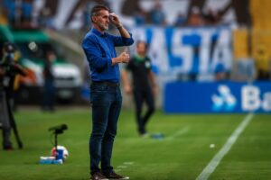 Vagner Mancini no último jogo pelo Grêmio