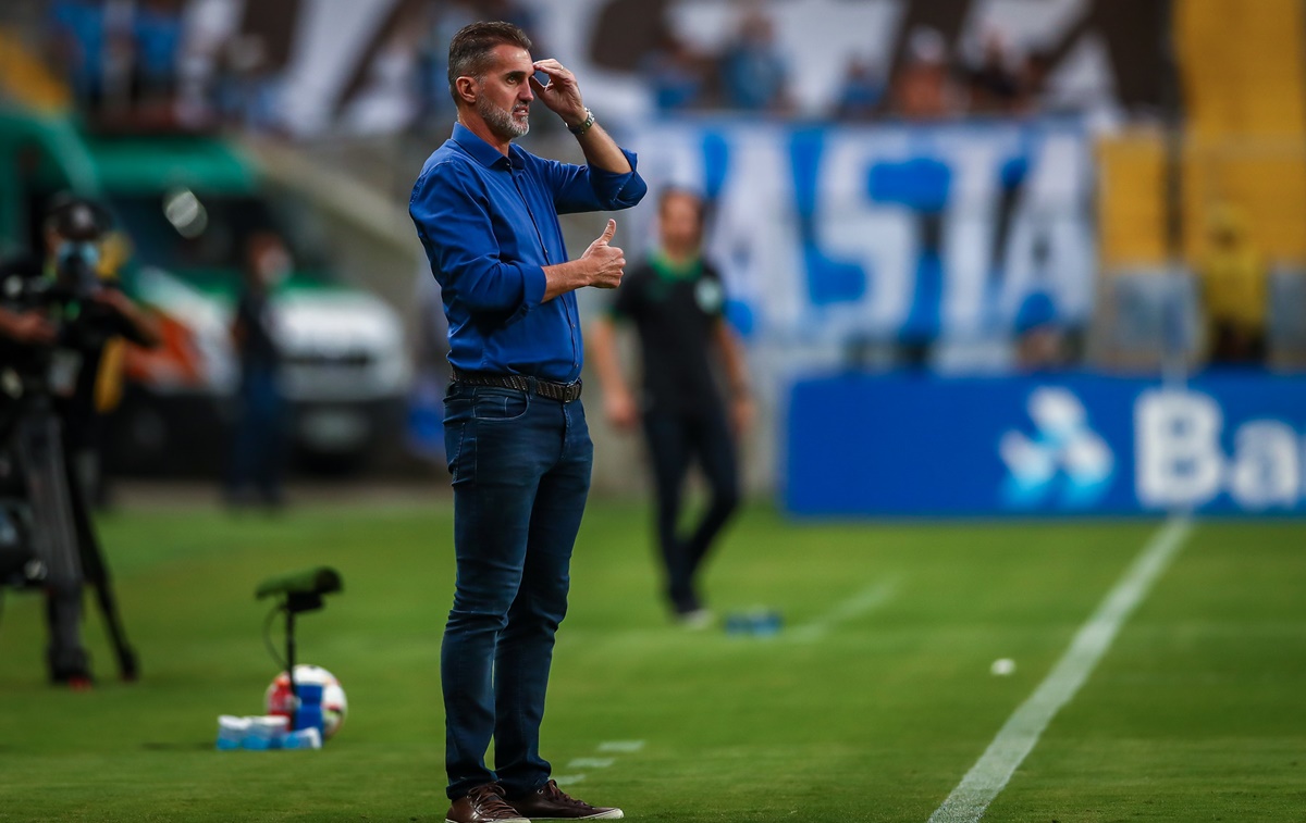Vagner Mancini no último jogo pelo Grêmio