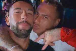 Isla e Eduardo Vargas em festa