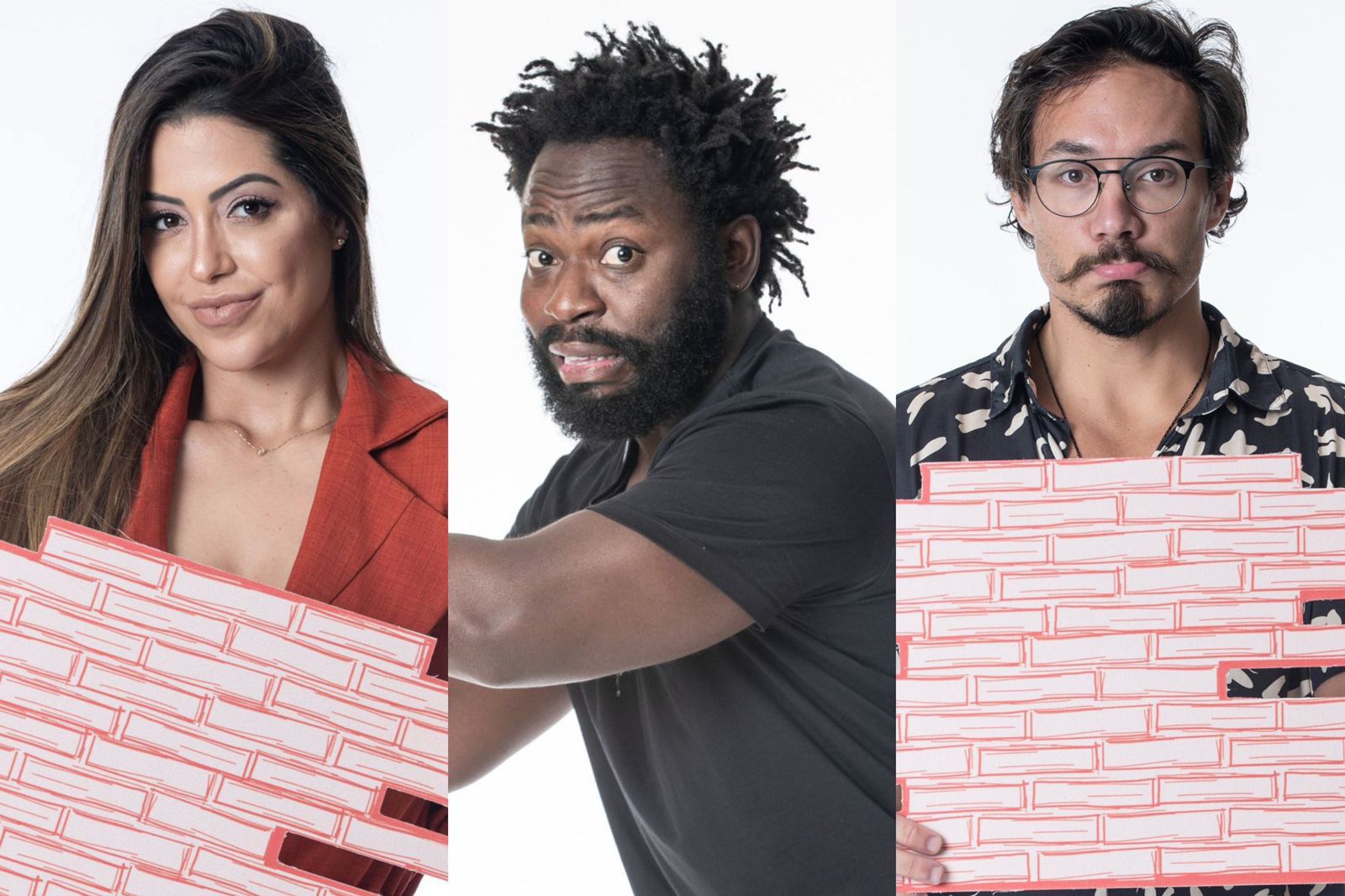 Participantes formam o nono paredão da edição do BBB 22 (Foto: Rede Globo)