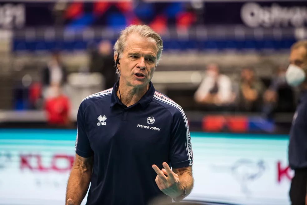 Bernardinho durante passagem pela Seleção Francesa de Vôlei