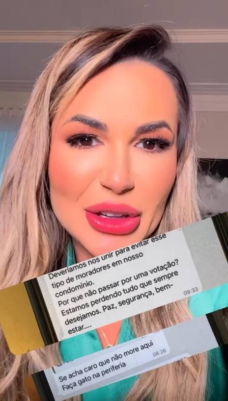 Deolane Bezerra afirma que família está sendo discriminada em condomínio luxuoso: 'Estão chamando a gente de gentalha'