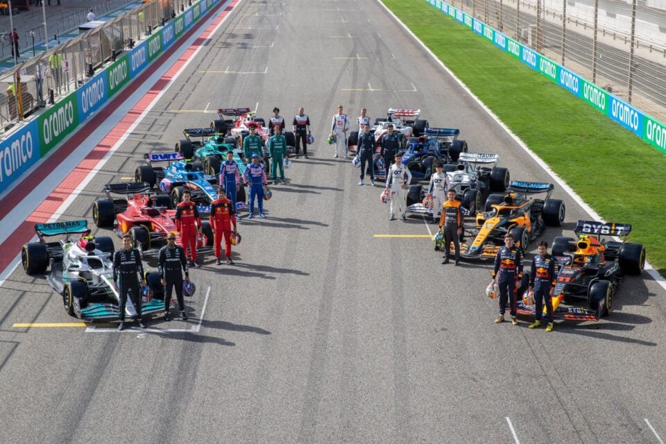 Grid da Fórmula 1 em 2022