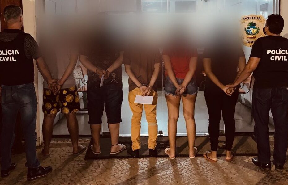Grupo é preso suspeito de golpe de R$ 85 mil contra idosa em Jataí (GO) (Foto: Polícia Civil)