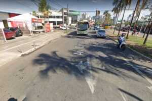 Parte do trânsito da região do Terminal Isidória, em Goiânia, foi interditada na manhã desta quarta-feira (2). (Foto: Google Street View)