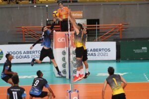 Partida de vôlei dos Jogos Abertos de Goiás