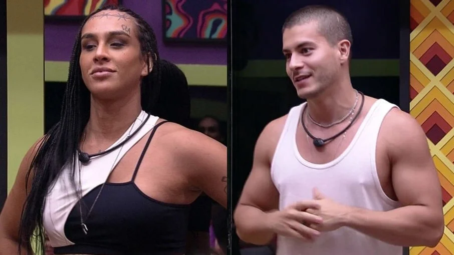 BBB 22: Arthur Aguiar e Linn da Quebrada discutem durante a tarde