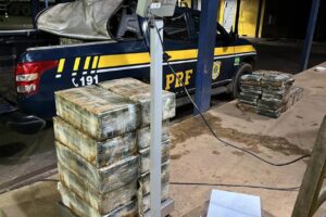 Motorista levava 481 quilos da droga. Caminhoneiro é preso com R$ 74 milhões em cocaína em Porangatu (GO) polícia civil de Porangatu.