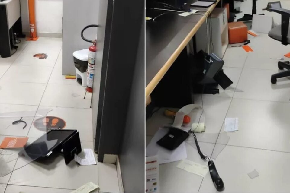 Após voo ser remarcado, homem destrói balcão de companhia aérea no aeroporto de Goiânia