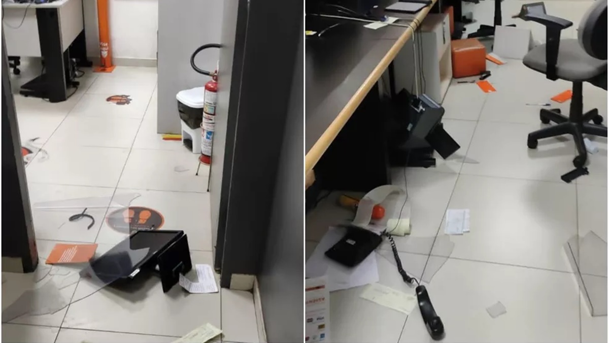 Após voo ser remarcado, homem destrói balcão de companhia aérea no aeroporto de Goiânia